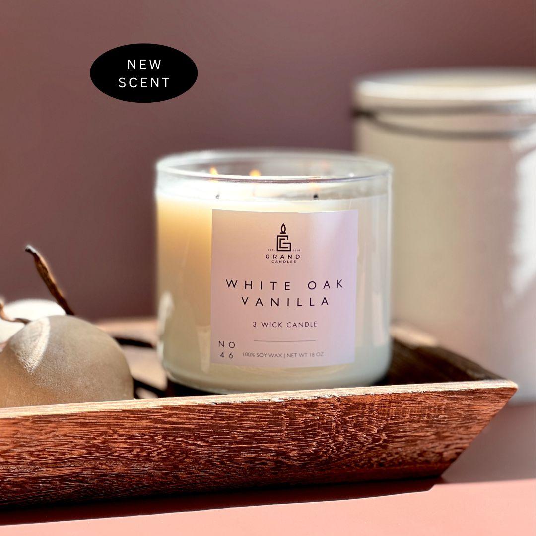 White Oak Vanilla Candle  - Grand Candles LLC   