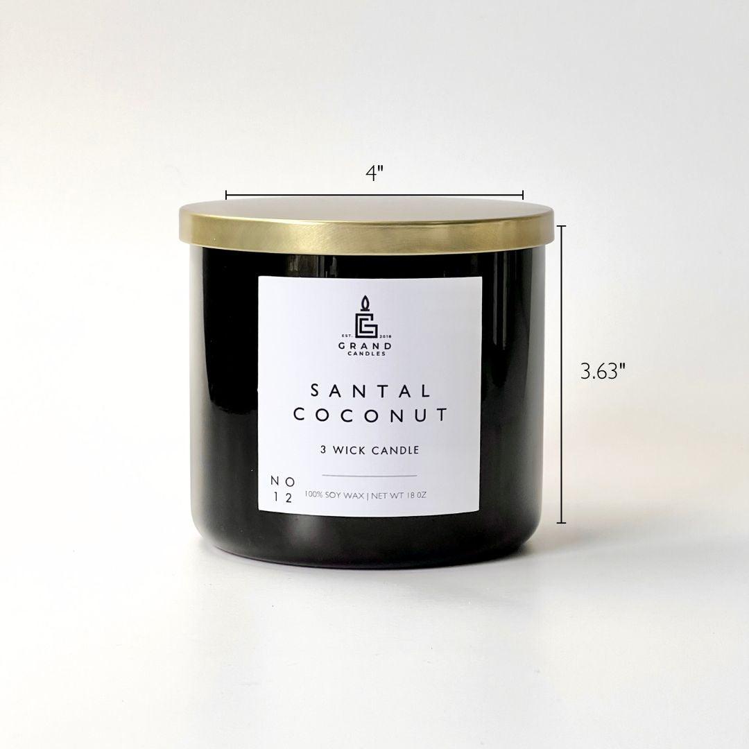 Santal Coconut Candle  - Grand Candles LLC   