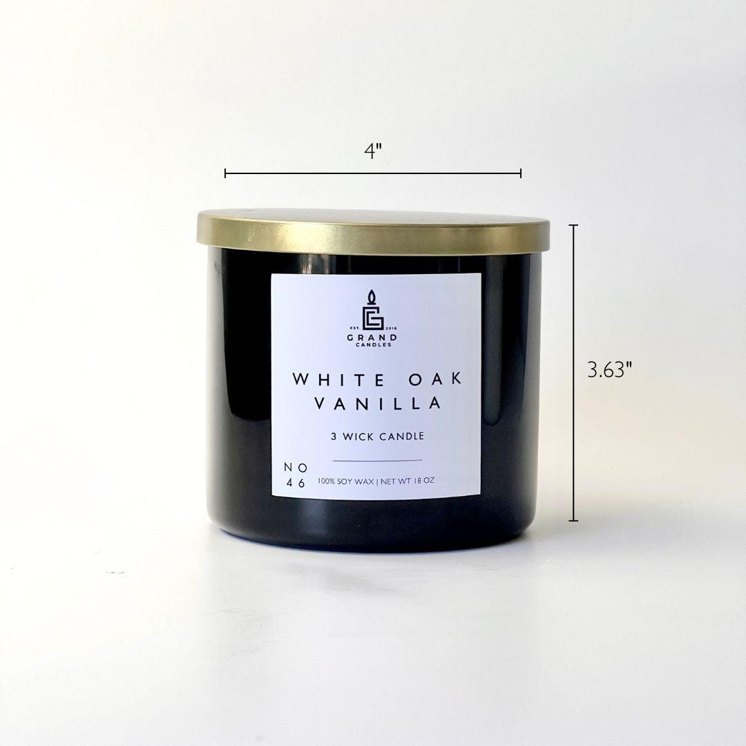 White Oak Vanilla Candle  - Grand Candles LLC   