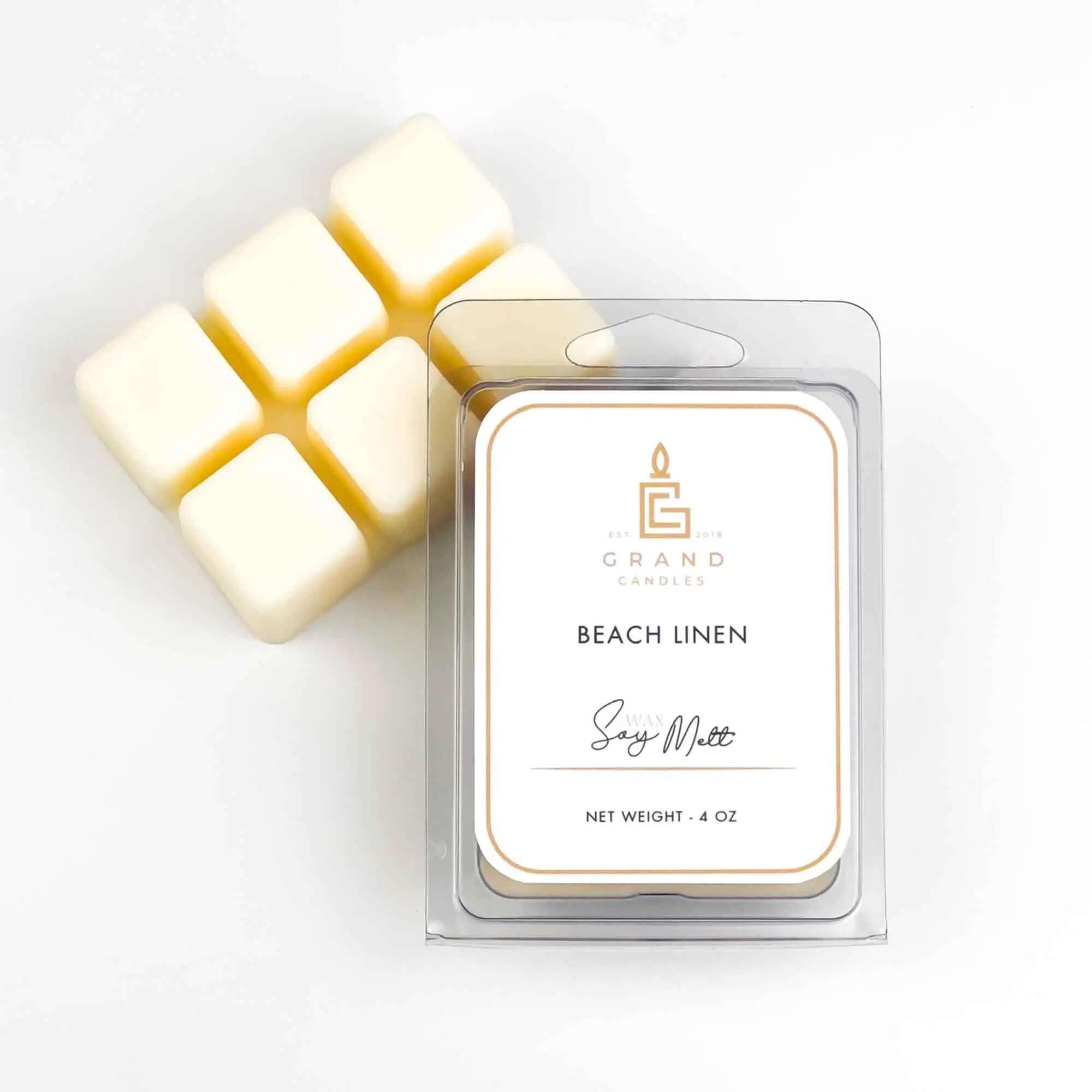 Beach Linen Soy Wax Melt  - Grand Candles LLC   