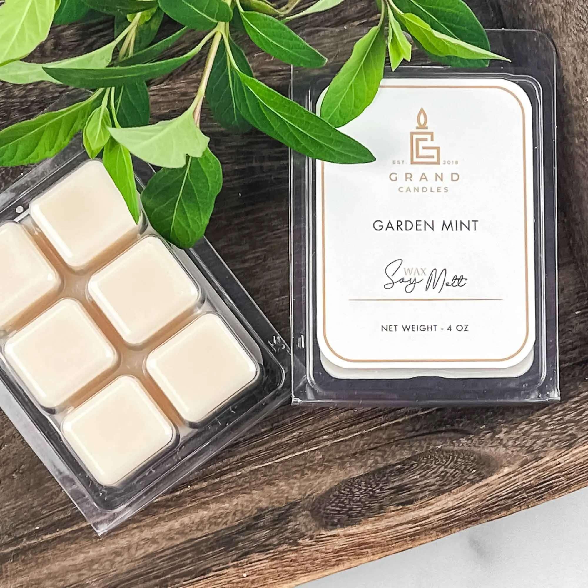 Garden Mint Soy Wax Melt  - Grand Candles LLC   