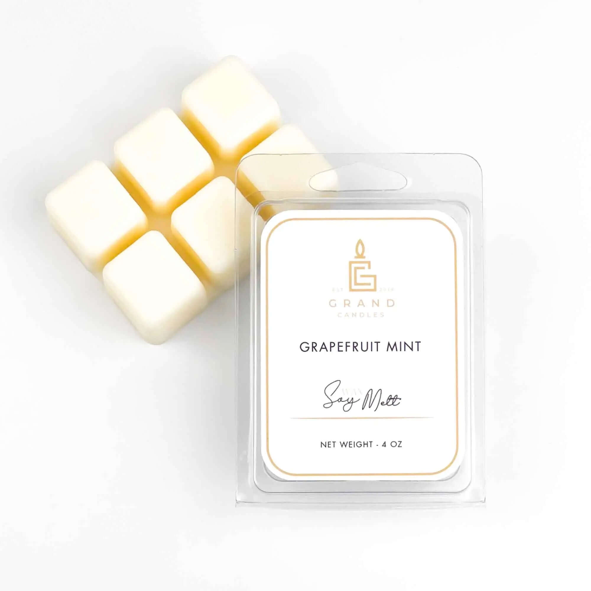 Grapefruit Mint Soy Wax Melt  - Grand Candles LLC   