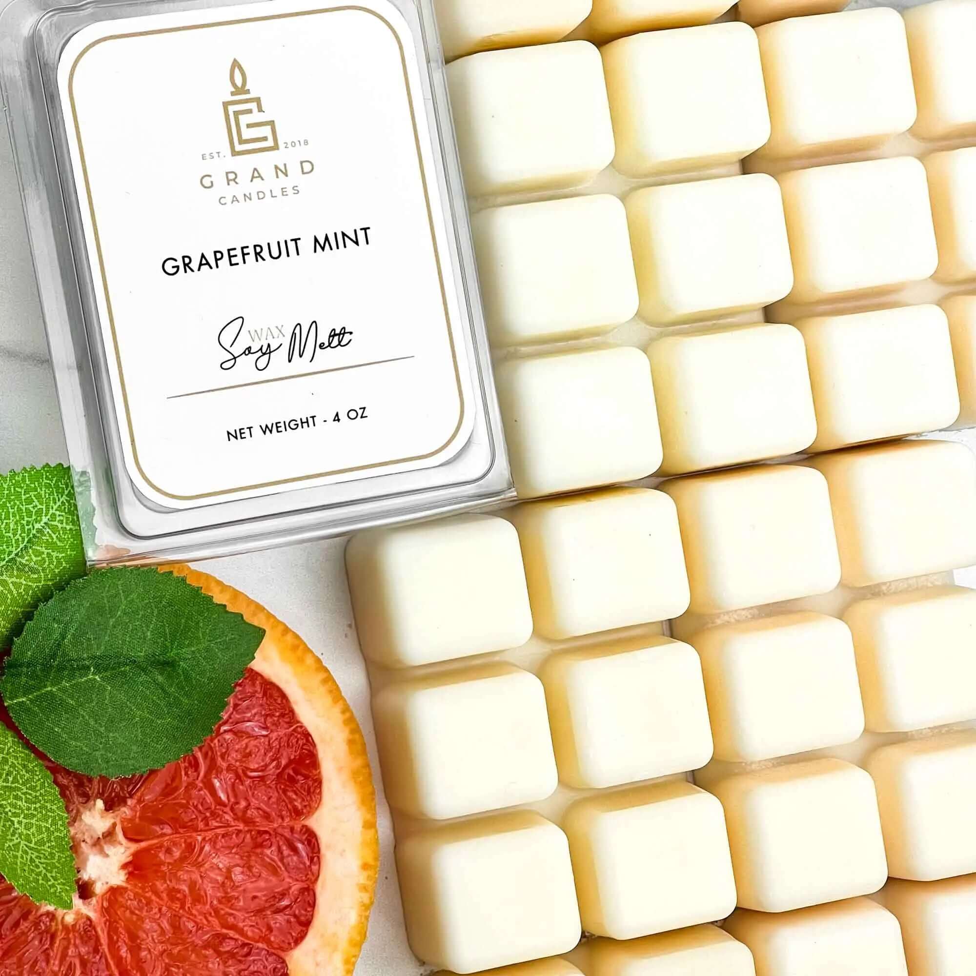 Grapefruit Mint Soy Wax Melt  - Grand Candles LLC   