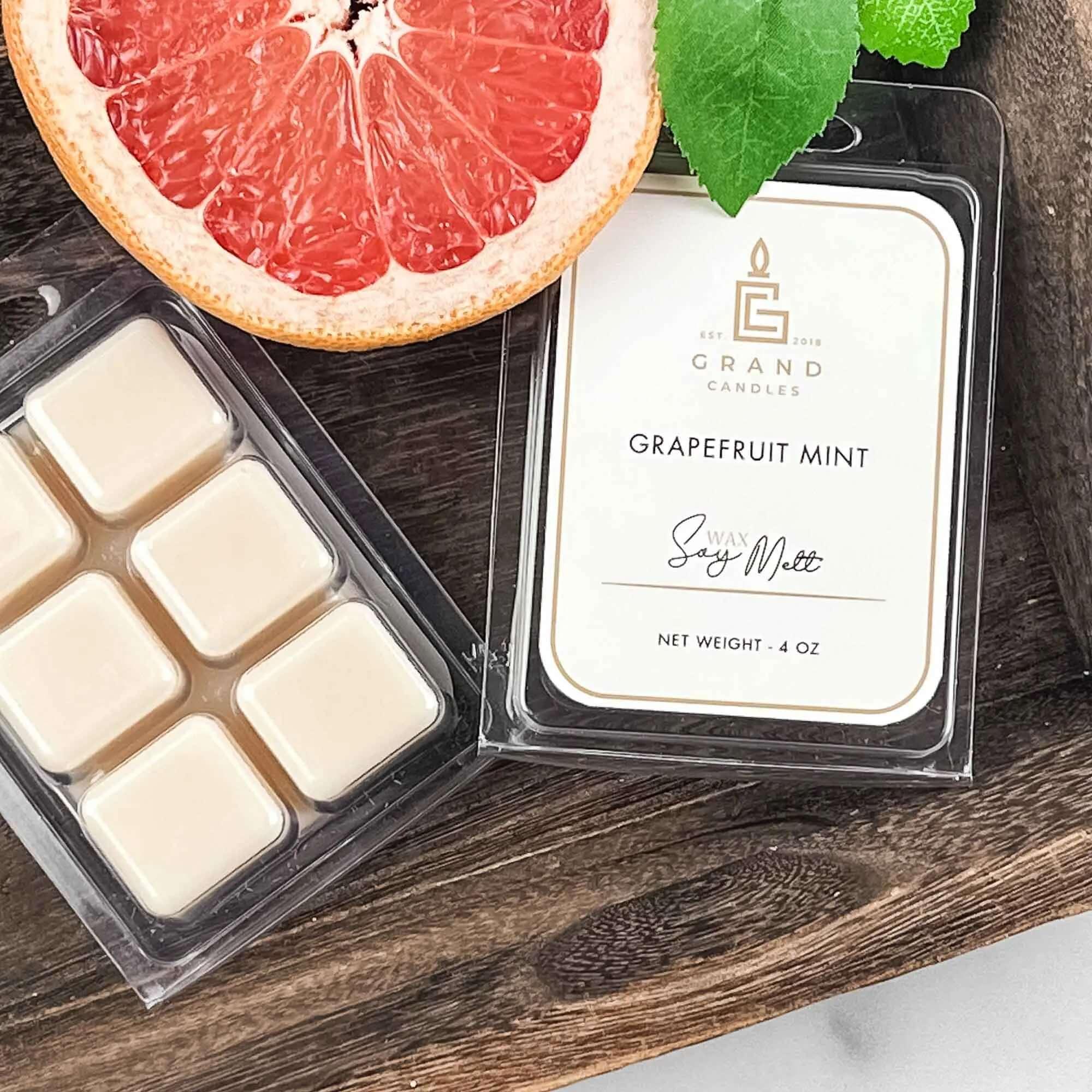 Grapefruit Mint Soy Wax Melt  - Grand Candles LLC   