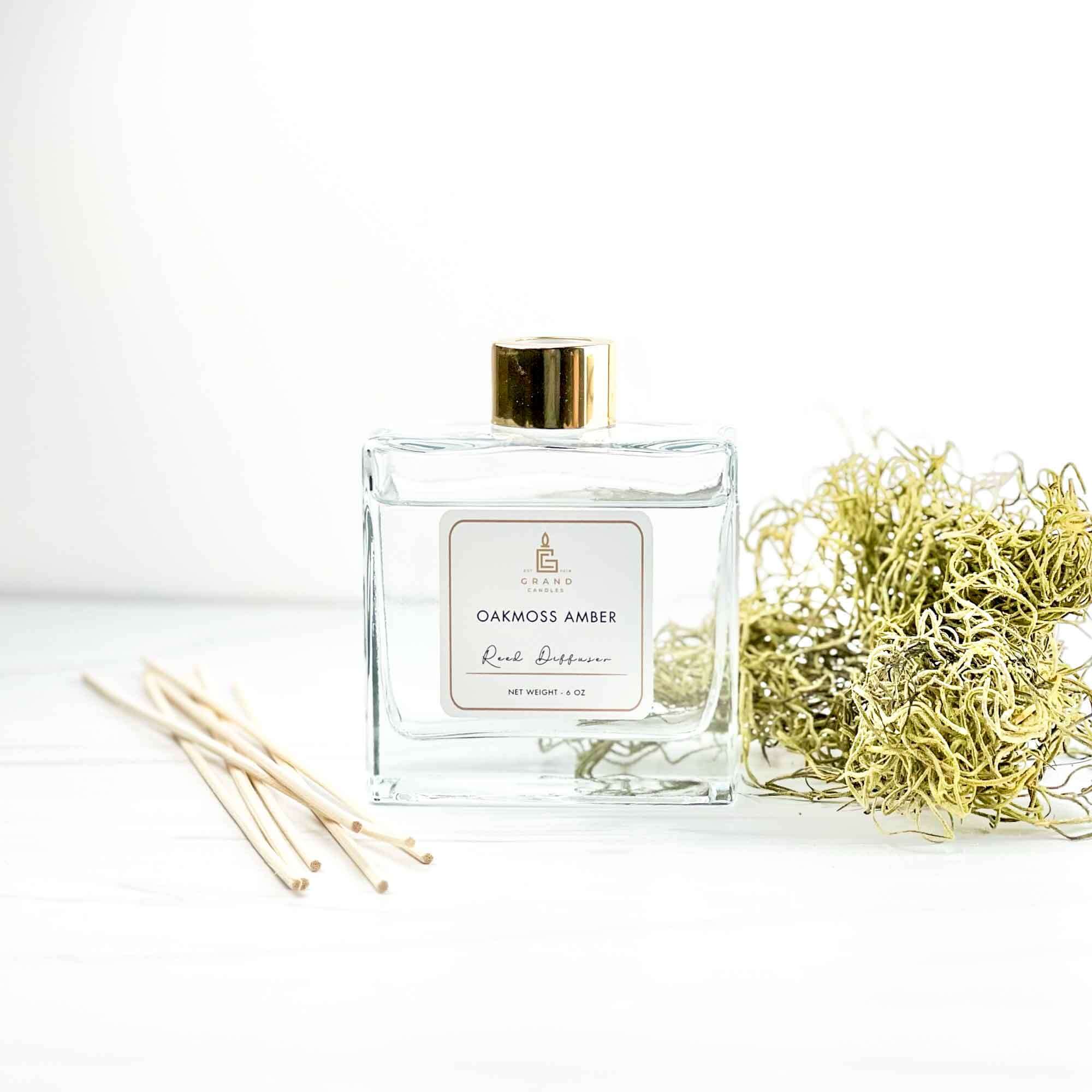 Oakmoss Amber Reed Diffuser  - Grand Candles LLC   