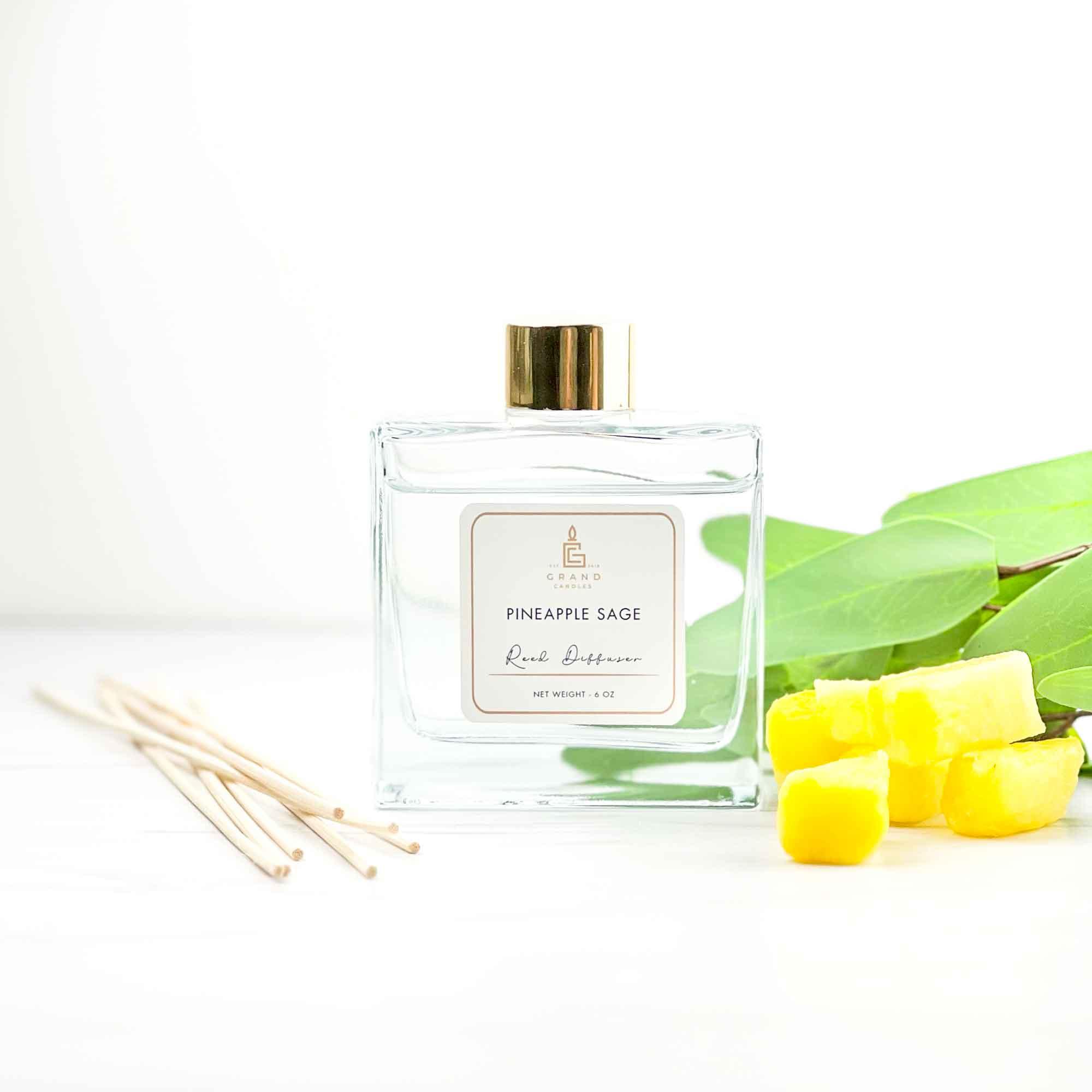 Pineapple Sage Reed Diffuser  - Grand Candles LLC   