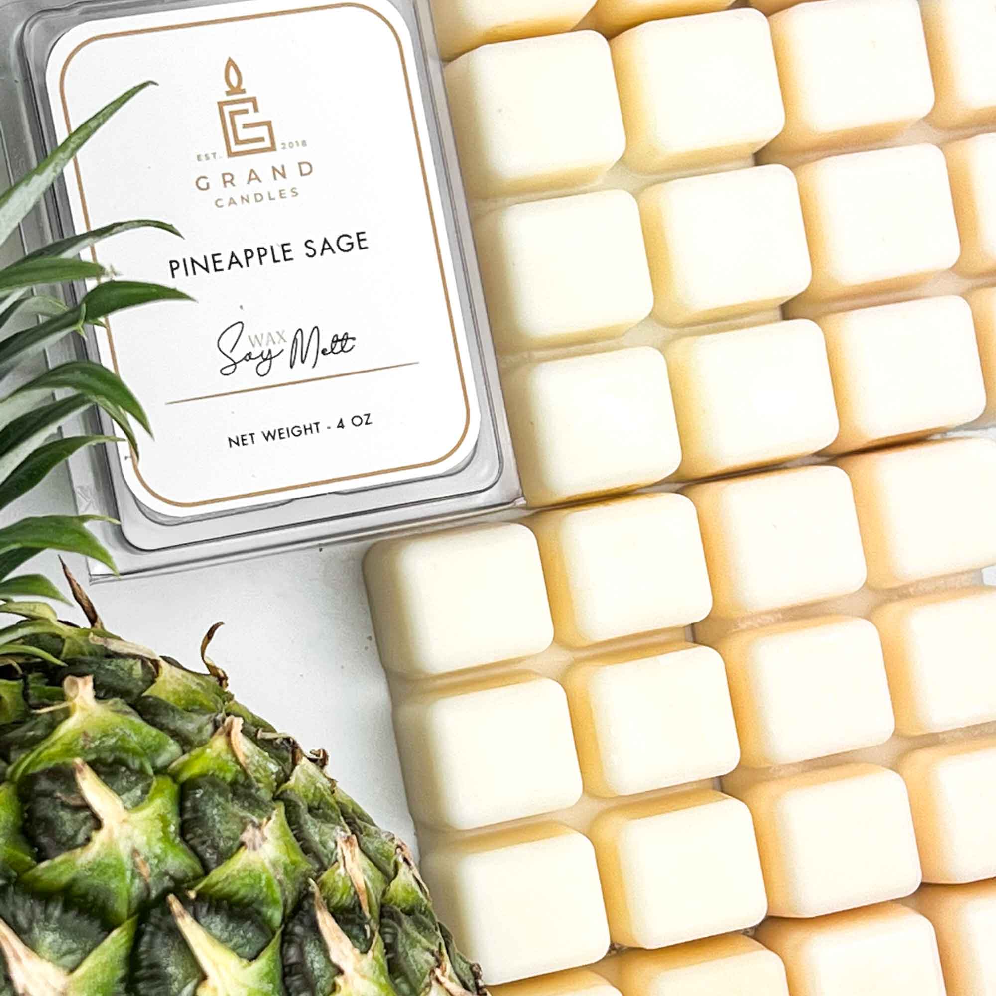 Pineapple Sage Soy Wax Melt  - Grand Candles LLC   