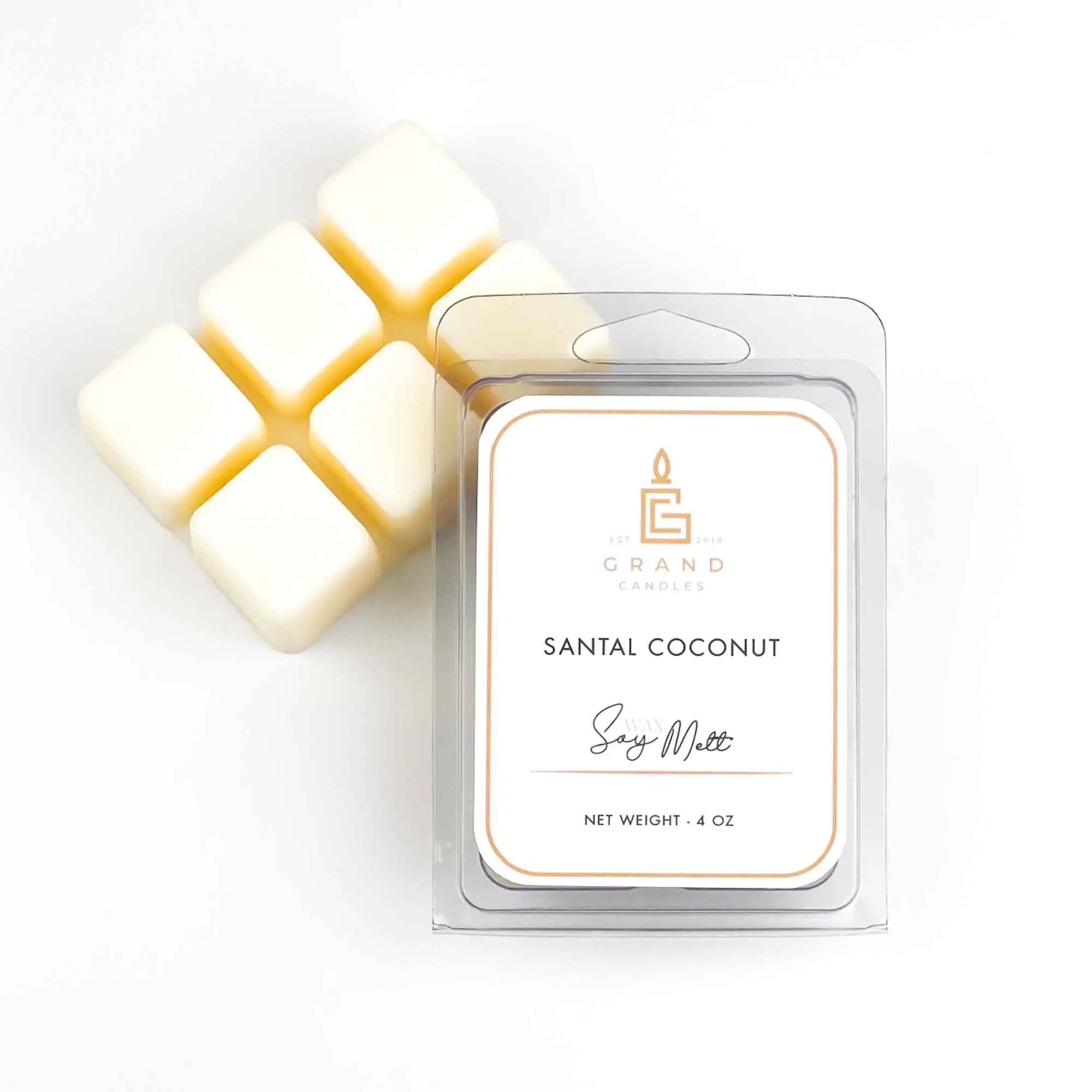 Santal Coconut Soy Wax Melt  - Grand Candles LLC   