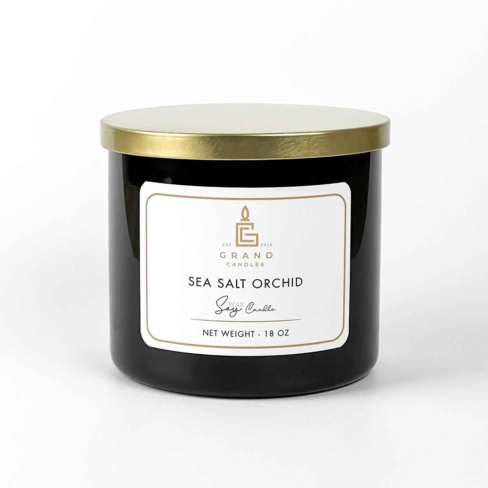 Sea Salt Orchid Candle  - Grand Candles LLC   