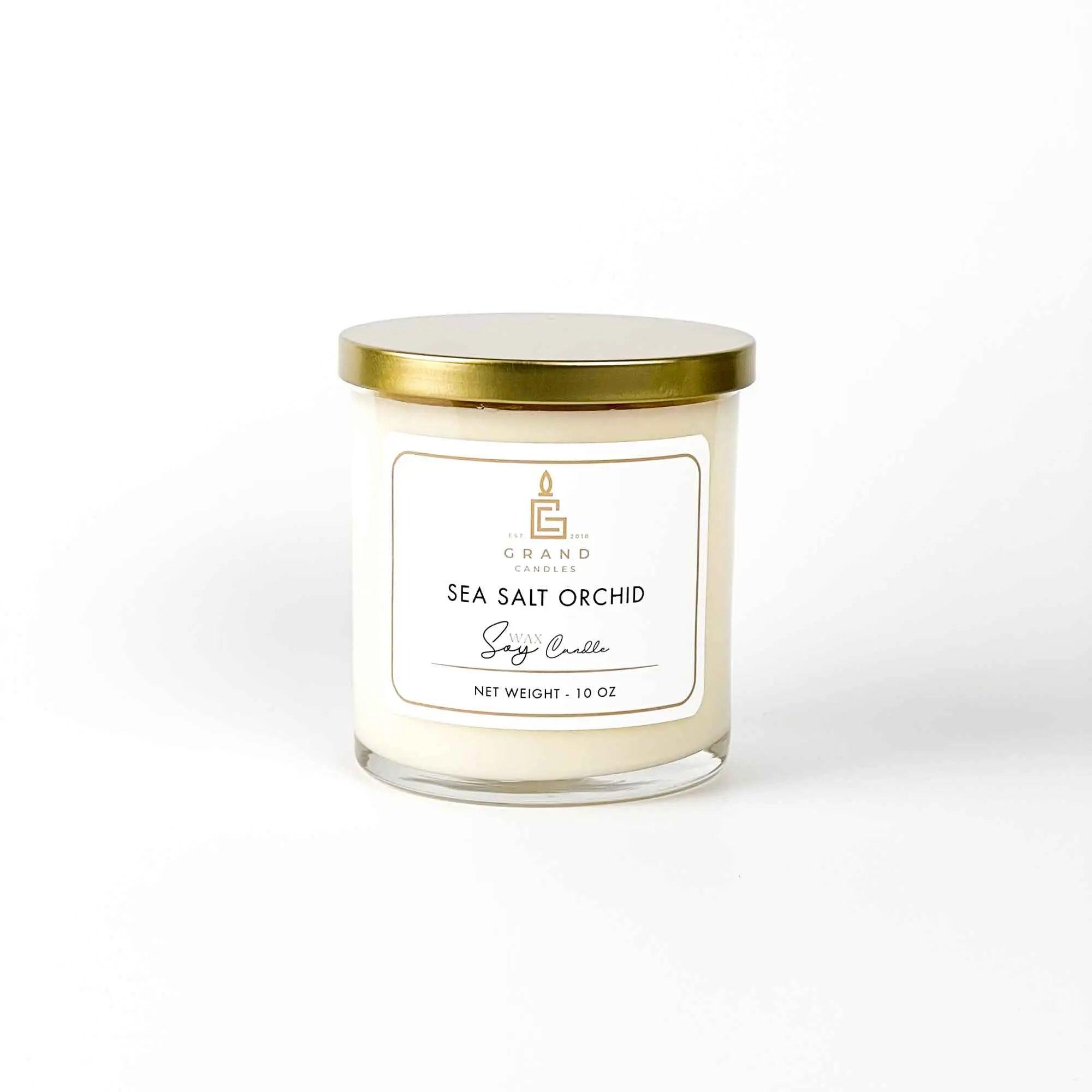 Sea Salt Orchid Candle  - Grand Candles LLC   