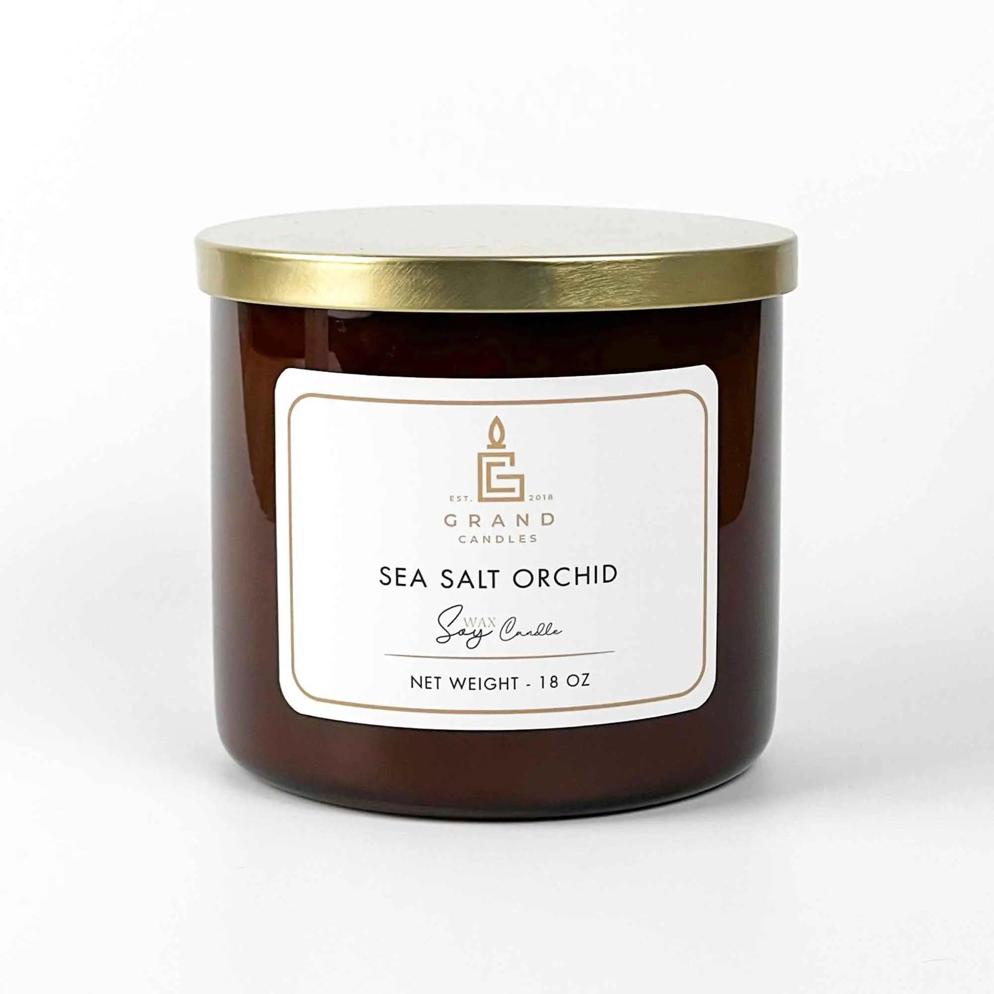 Sea Salt Orchid Candle  - Grand Candles LLC   