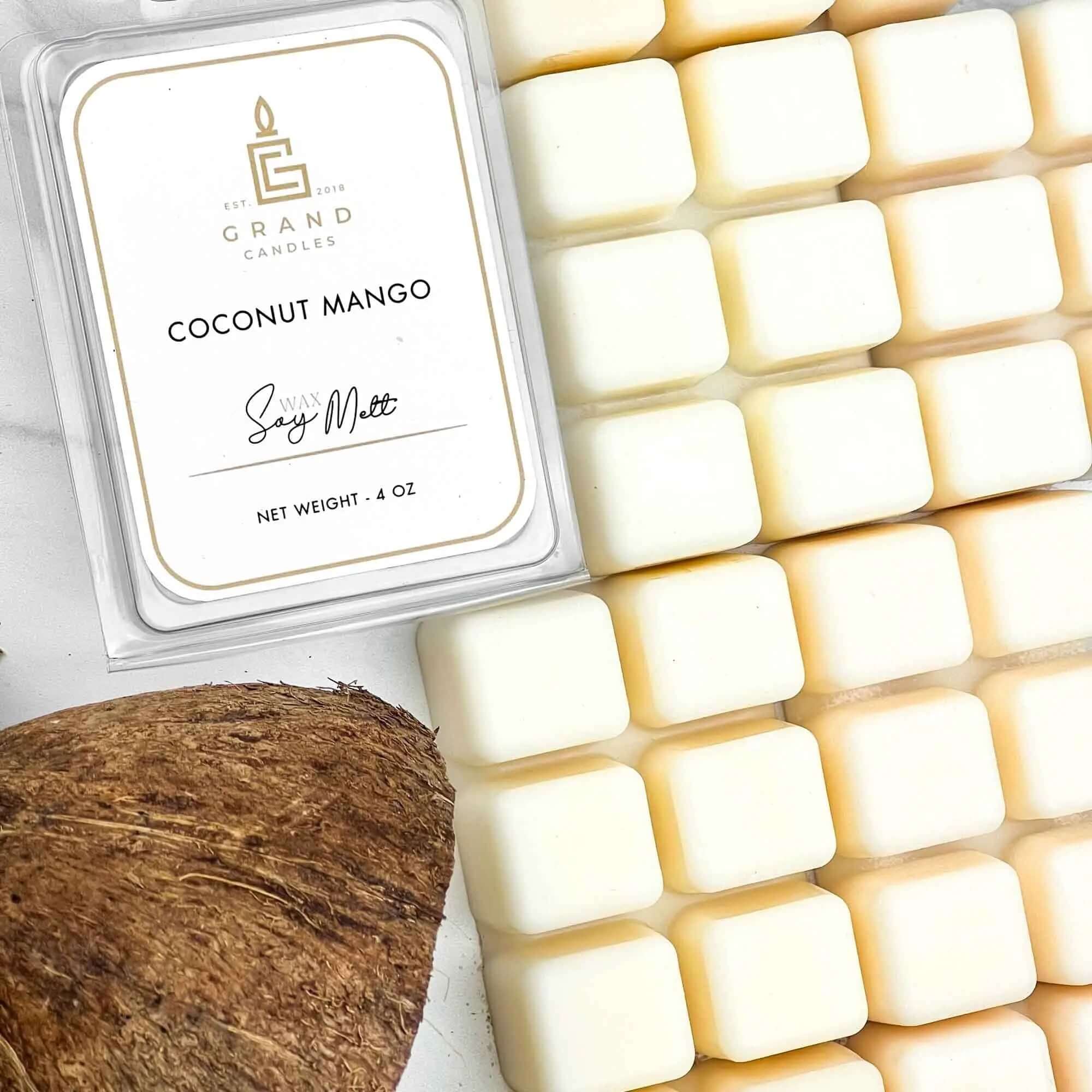 Coconut Mango Soy Wax Melt  - Grand Candles LLC   