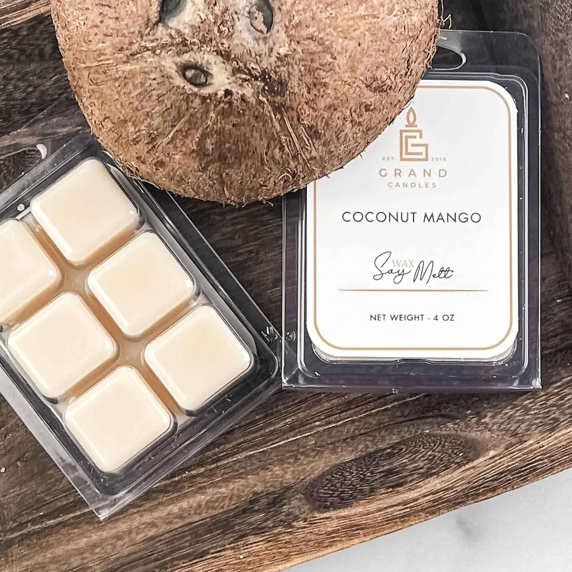 Coconut Mango Soy Wax Melt  - Grand Candles LLC   