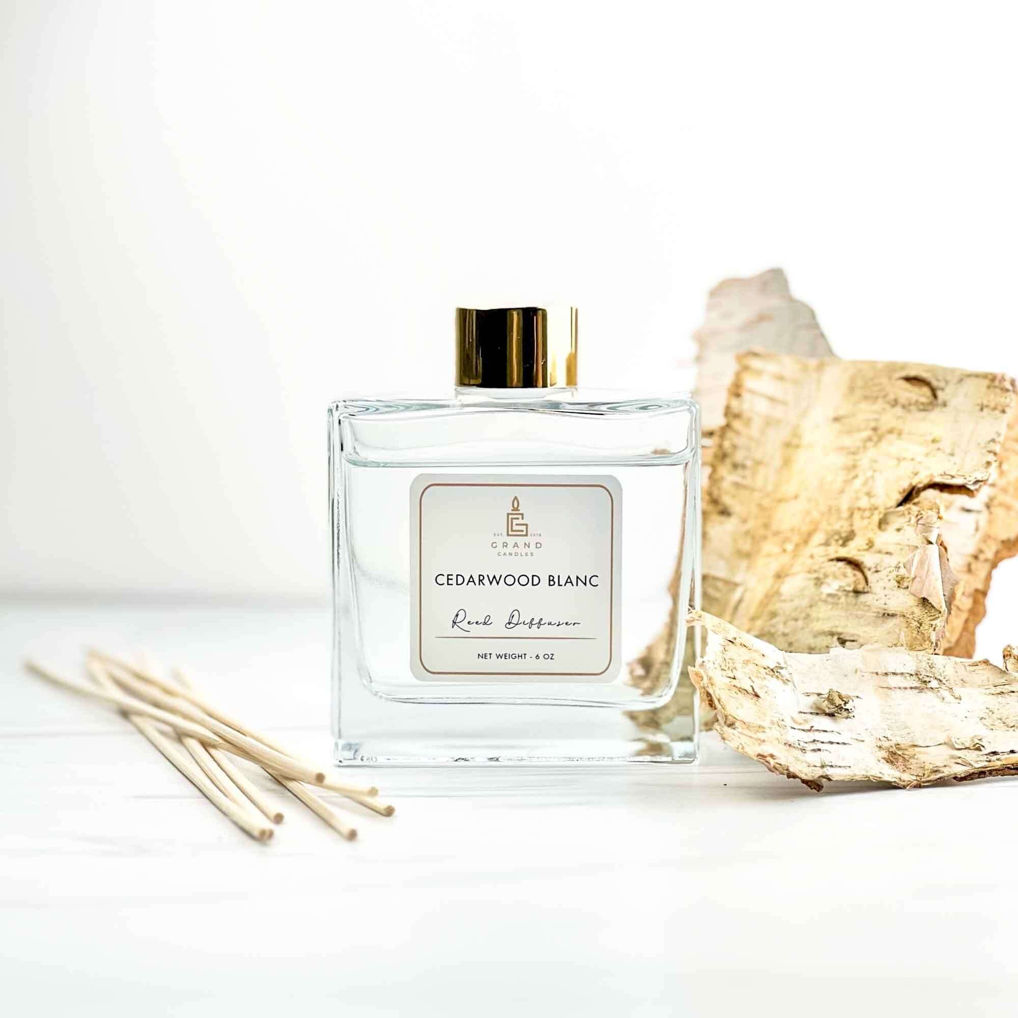 Cedarwood Blanc Reed Diffuser  - Grand Candles LLC   