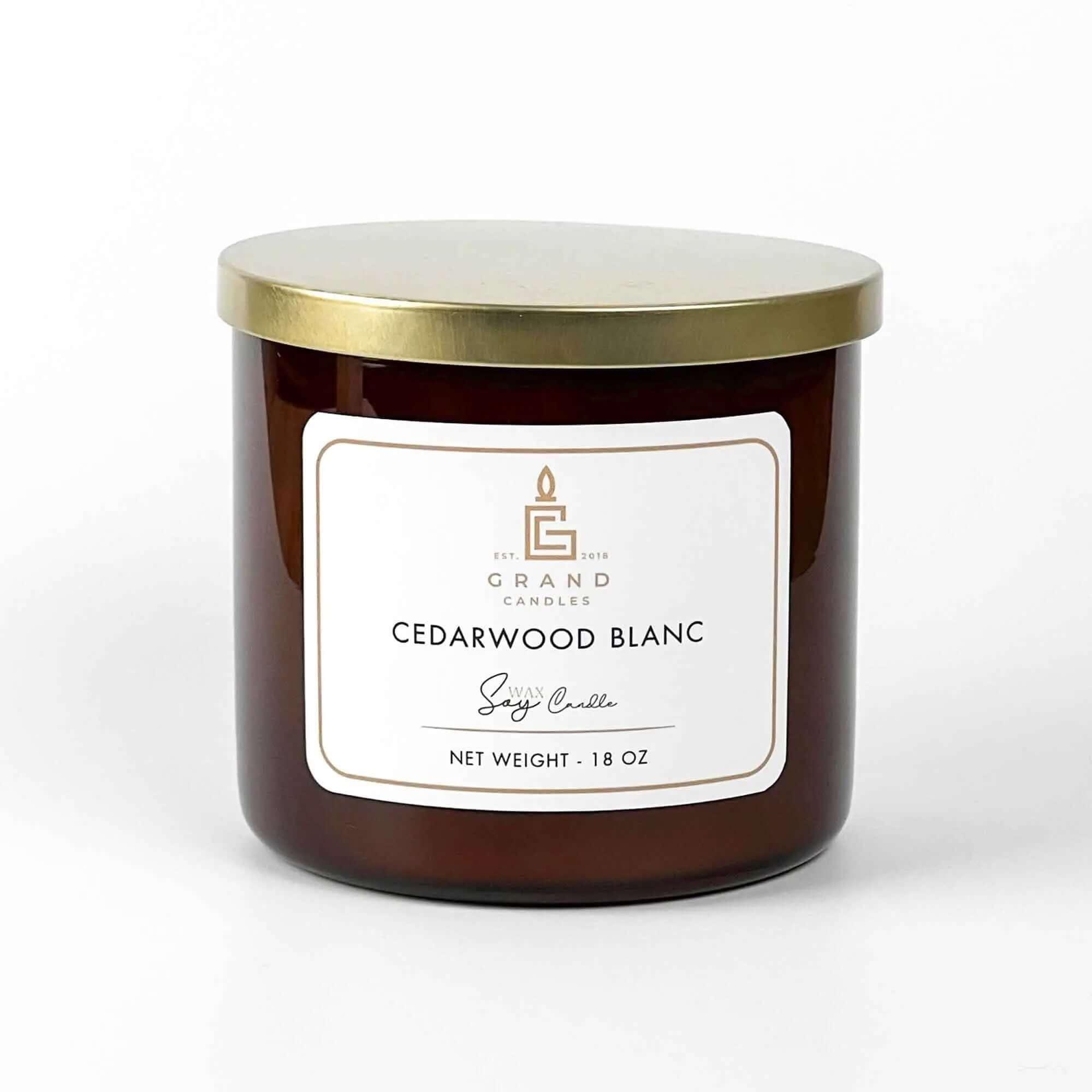 Cedarwood Blanc Candle  - Grand Candles LLC   