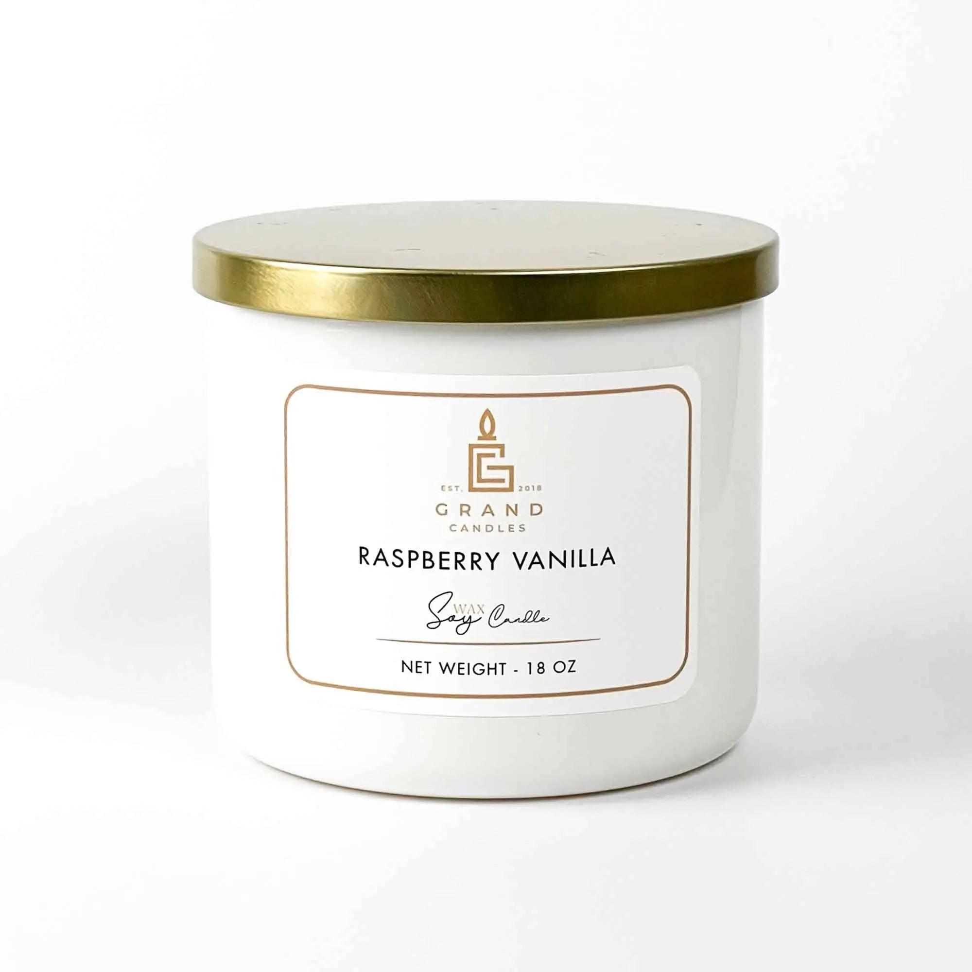 Raspberry Vanilla Candle  - Grand Candles LLC   